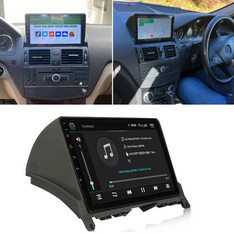 Mercedes C Serisi (W204) 2008-2013 9 İnç Multimedya Teyp (Çerçeveli) Carplay Özellikli