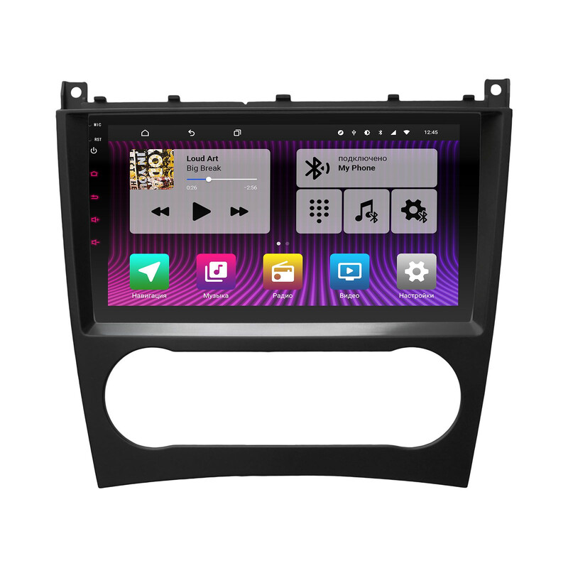 Mercedes Glk Class (C209) 2005-2010 9 İnç Multimedya Teyp Çerçevesi Canbus ve Soketleriyle Birlikte