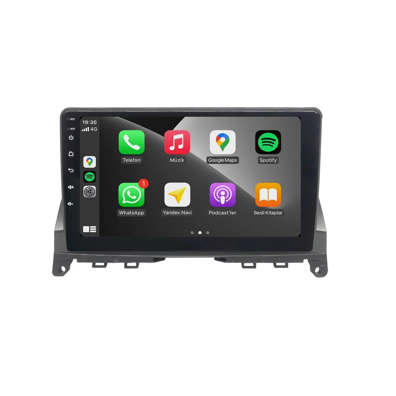 Mercedes C Serisi (W204) 2008-2013 9 İnç Multimedya Teyp (Çerçeveli) Carplay Özellikli