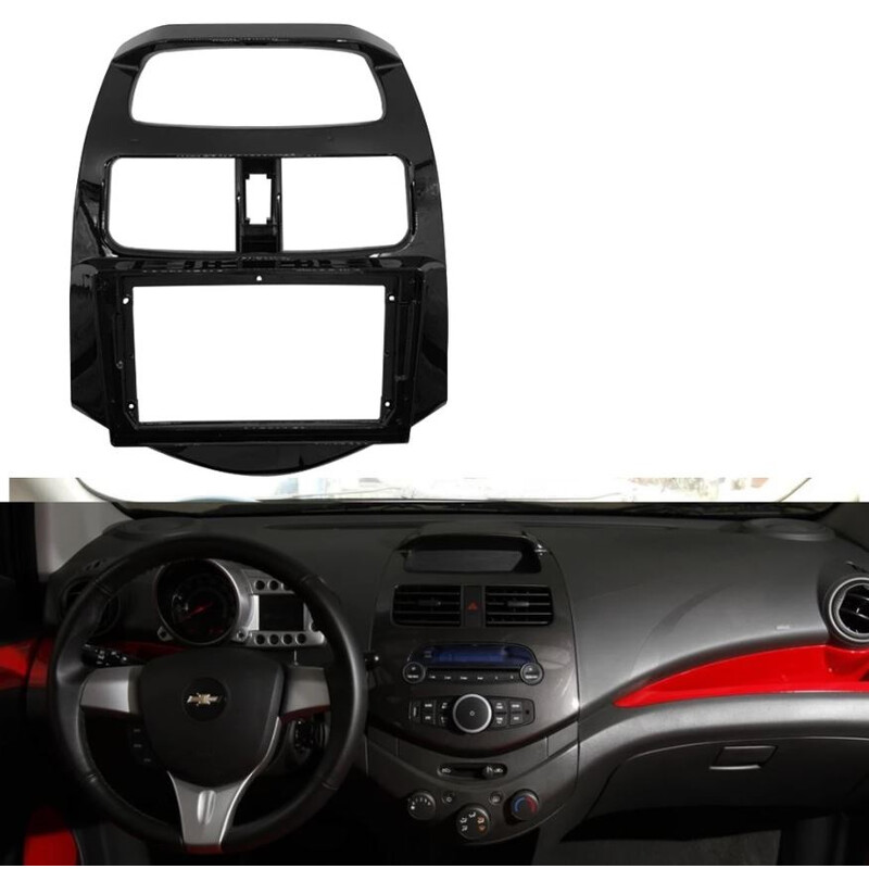 Holden Barina Spark (MJ) 2012-2016 9 İnç Multimedya Teyp (Çerçeveli) Carplay Özellikli (Parlak Siyah)