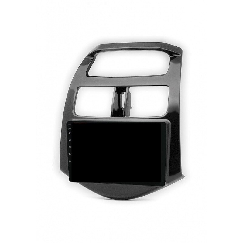 Daewoo Matiz Creative (M300) 2009-2011 9 İnç Multimedya Teyp (Çerçeveli) Carplay Özellikli (Parlak Siyah)