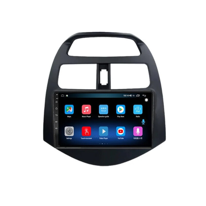 Daewoo Matiz Creative (M300) 2009-2011 9 İnç Multimedya Teyp (Çerçeveli) Carplay Özellikli (Parlak Siyah)