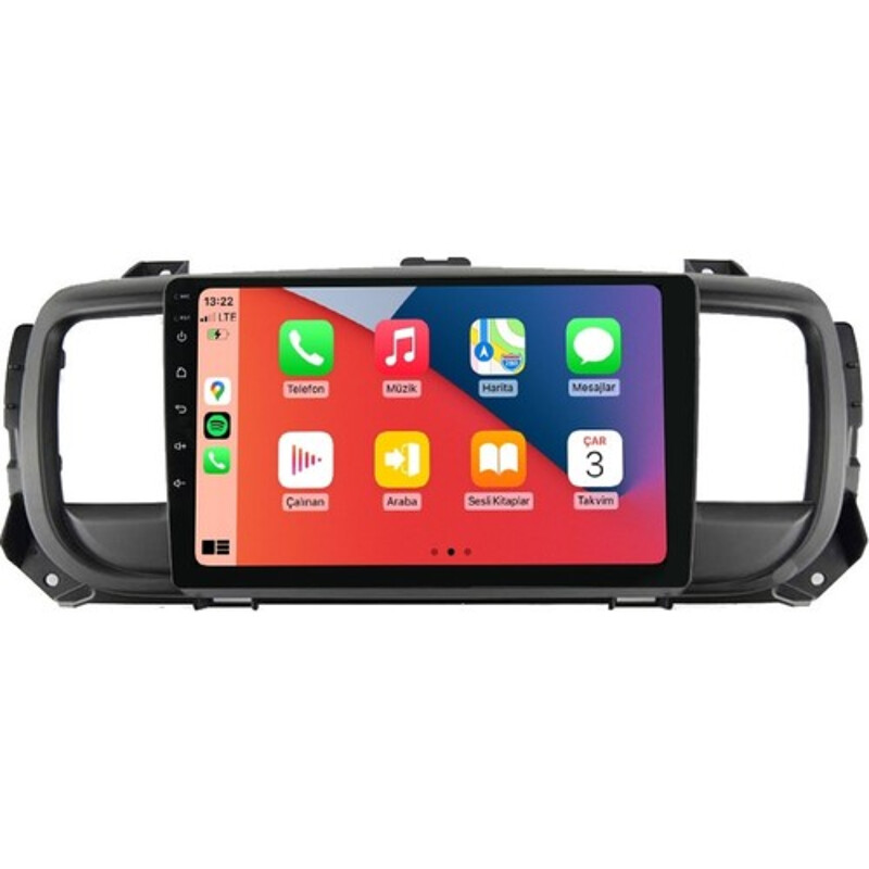 Citroen Jumpy 2017-2021 9 İnç Multimedya Teyp (Çerçeveli) Carplay Özellikli