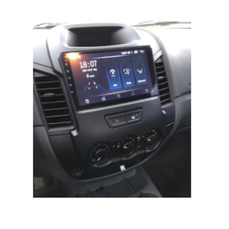 Ford Ranger 2011-2015 9 İnç Manuel Klima Multimedya Teyp Çerçevesi Canbus ve Soketleriyle Birlikte
