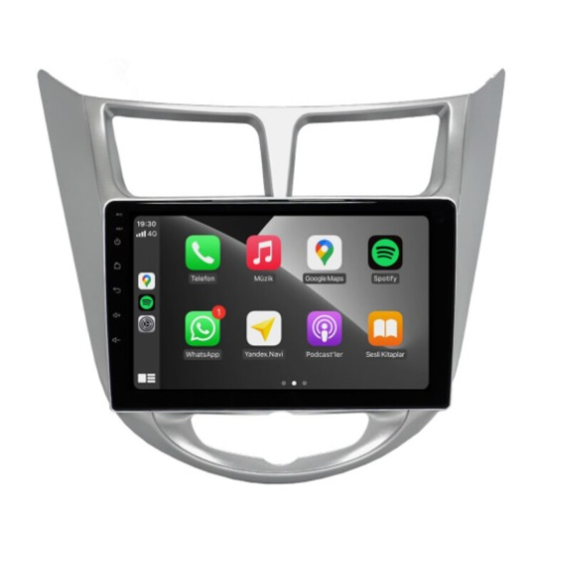 Hyundai Accent 2010-2017 9 İnç Multimedya Teyp (Çerçeveli) Carplay Özellikli