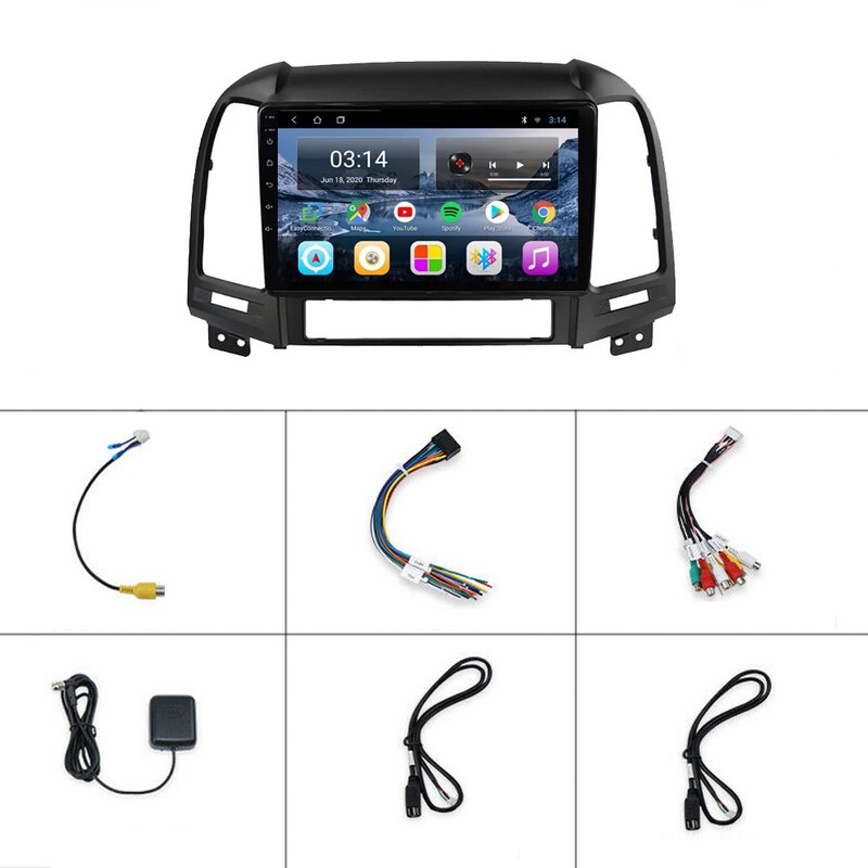 Hyundai Santafe 2006-2012 - 9 İnç Multimedya Teyp (Çerçeveli) Carplay Özellikli