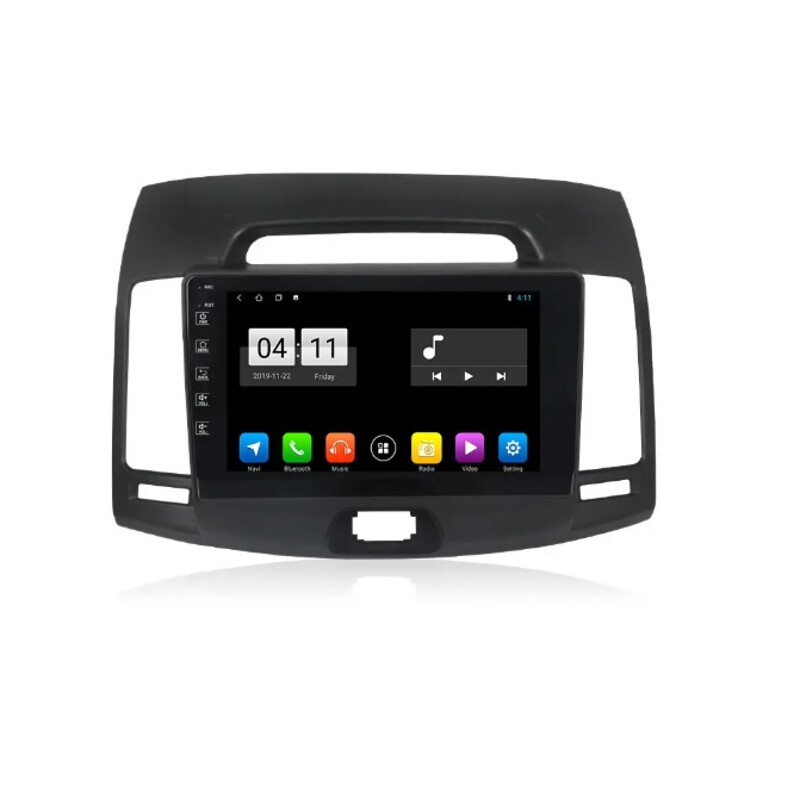 Hyundai Avante 2006-2011 - 9 İnç Multimedya Teyp (Çerçeveli) Carplay Özellikli (Gri Renk)