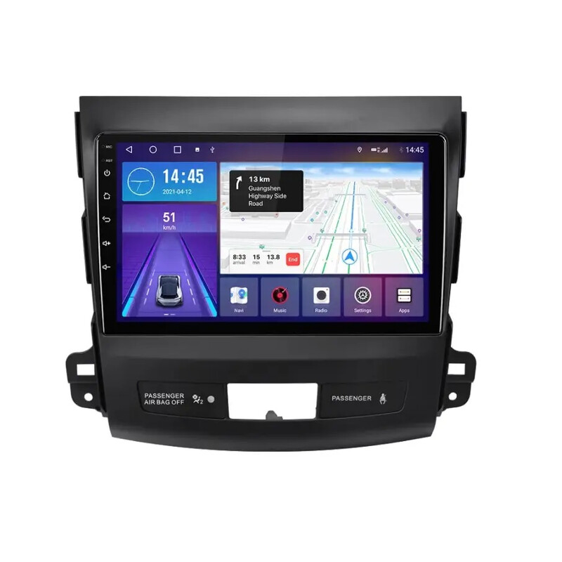 Citroen C-Crosser 2007-2012 9 İnç Multimedya Teyp (Çerçeveli) Carplay Özellikli