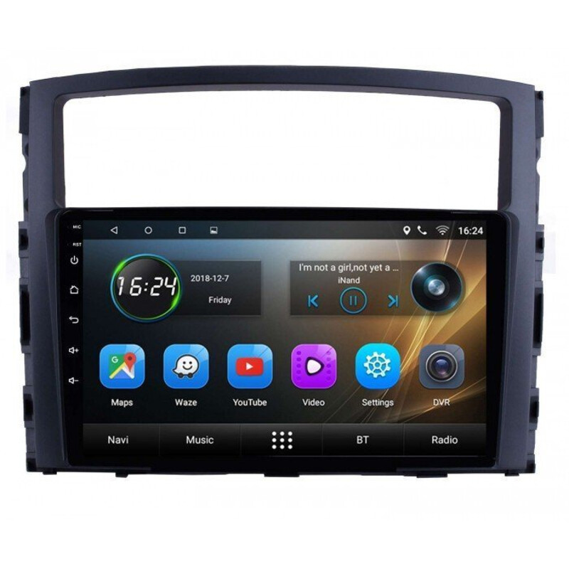 Mitsubishi Shogun 2007-2011- 9 İnç Multimedya Teyp (Çerçeveli) Carplay Özellikli