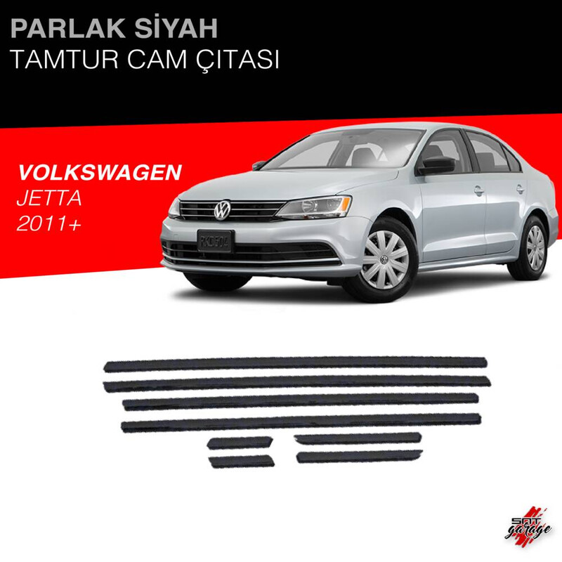 Volkswagen Jetta Cam Çıtası 2011 Parlak Siyah