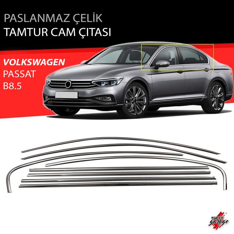 Volkswagen Passat B8.5 Krom Cam Çıtası