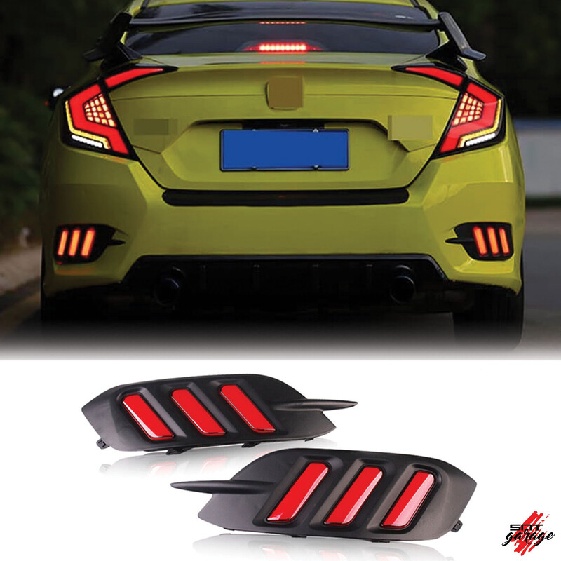 Honda Civic FC5 3 Çizgi Arka Reflektör 2016 2021