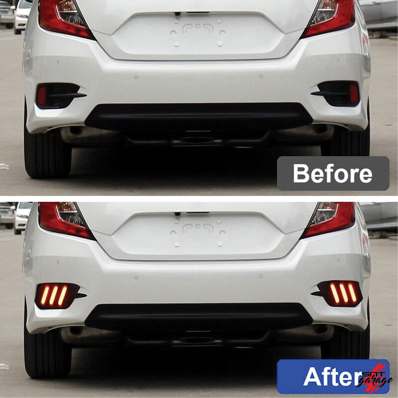 Honda Civic FC5 3 Çizgi Arka Reflektör 2016 2021