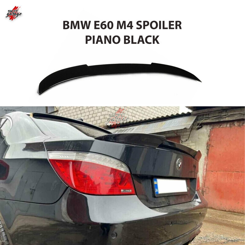 BMW E60 M4 Spoiler Piano Black Boyalı (2004-2010)