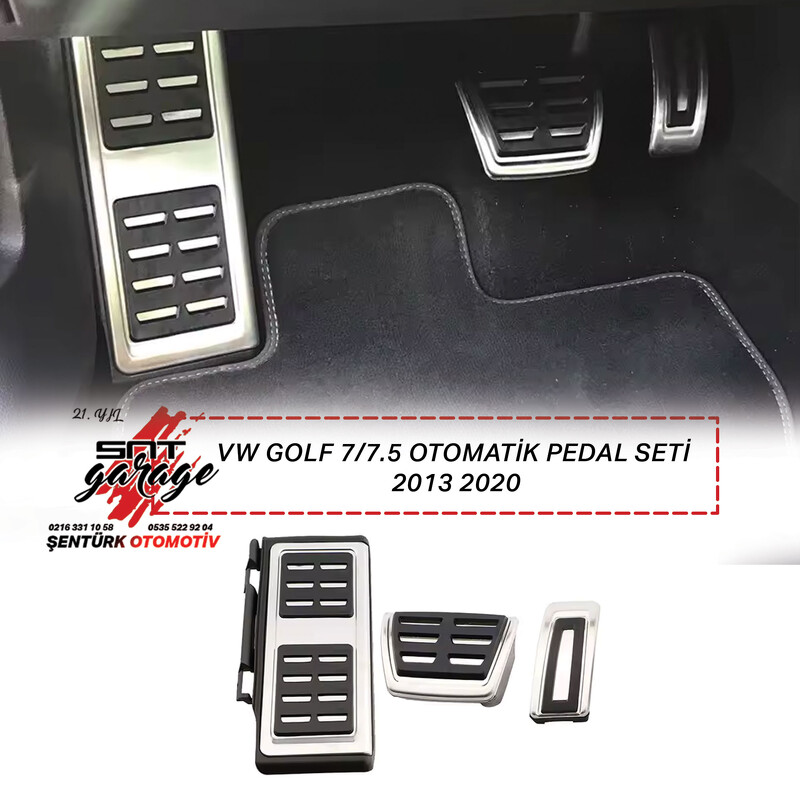 Volkswagen Golf 7 7.5 Otomatik Pedal Seti 2013 2020