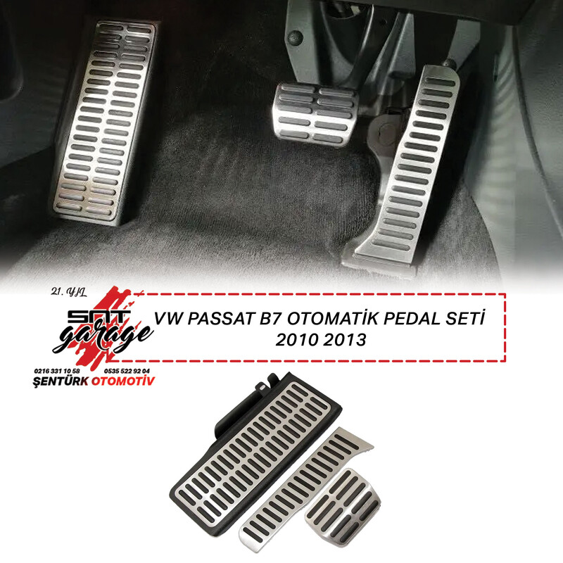 Volkswagen Passat B7 Otomatik Pedal Seti 2010 2013