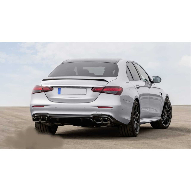 Mercedes W213 E Serisi İçin E63 Silver Difüzör & Egzoz Seti(Amg) 2017+ & Silver Egzoz ile