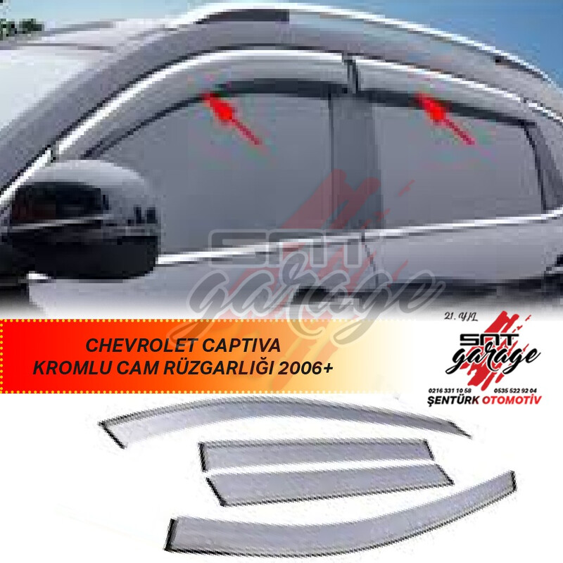 İthal A Kalite Chevrolet Captiva Kromlu Cam Rüzgarlığı 2006+