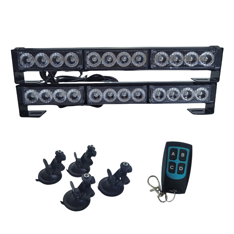 21 Fonksiyonlu Çakar Lamba Sarı Sarı 2`li Set Vantuzlu Kumandalı 12-36V 72W / LAPA212