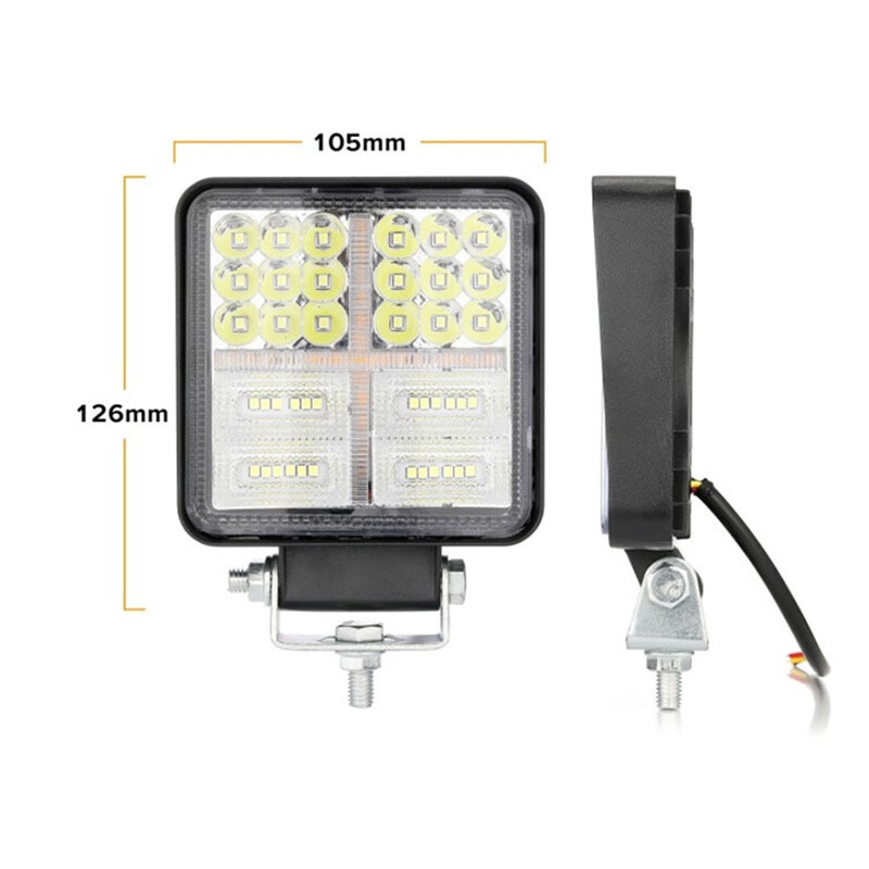 Kare flaşlı sis lambası 12-24V / LASS313