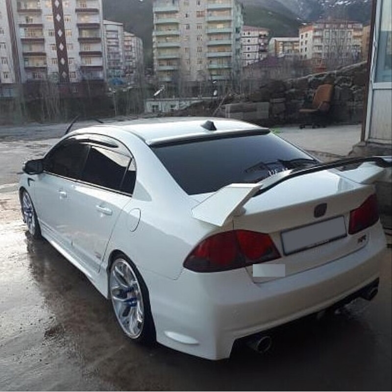 Honda Civic FD6 2006-2012 İçin Uyumlu Rr Spoiler (Boyasız)
