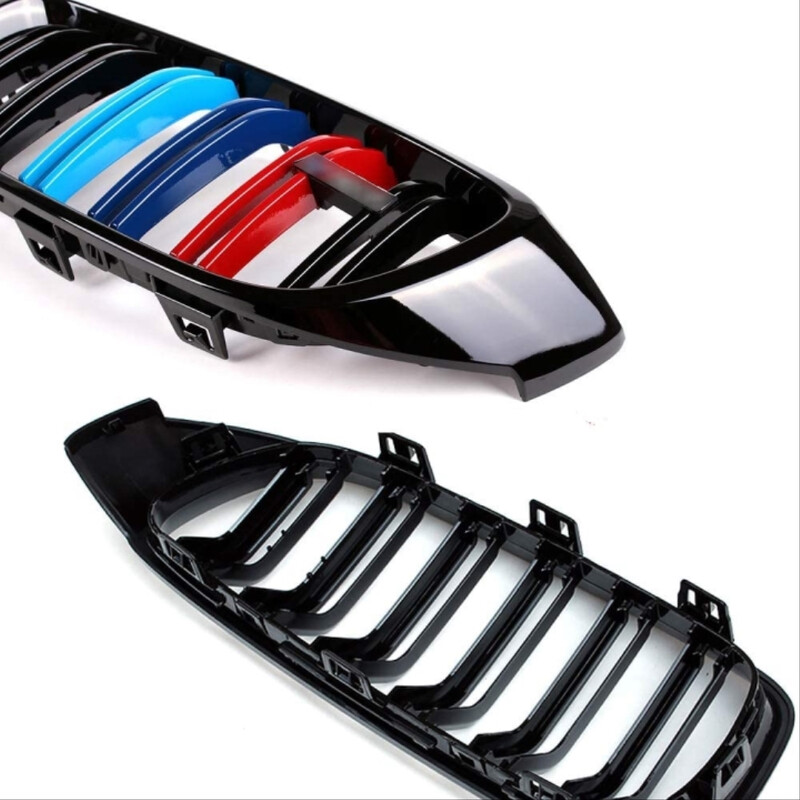 4 SERISI F32 IÇIN UYUMLU 2013-2019 M4 GÖRÜNÜM BOBREK (CIFT CIZGI PANJUR) M RENK