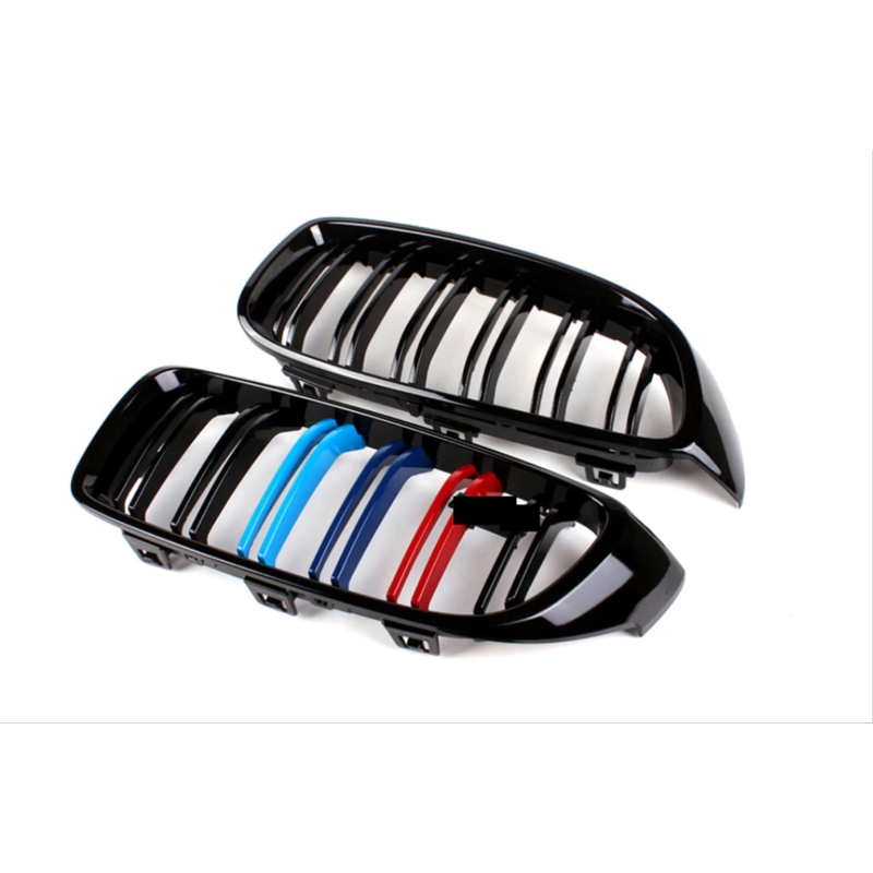 4 SERISI F32 IÇIN UYUMLU 2013-2019 M4 GÖRÜNÜM BOBREK (CIFT CIZGI PANJUR) M RENK