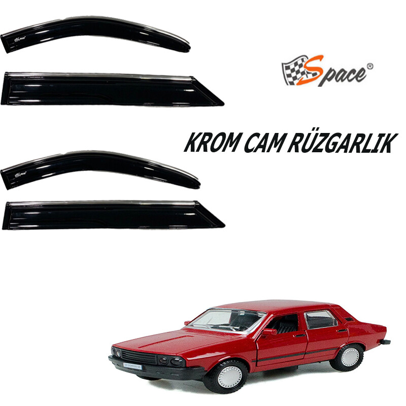 Krom cam rüzgarlığı 1.2mm Renault Toros 4`lü / CARU444