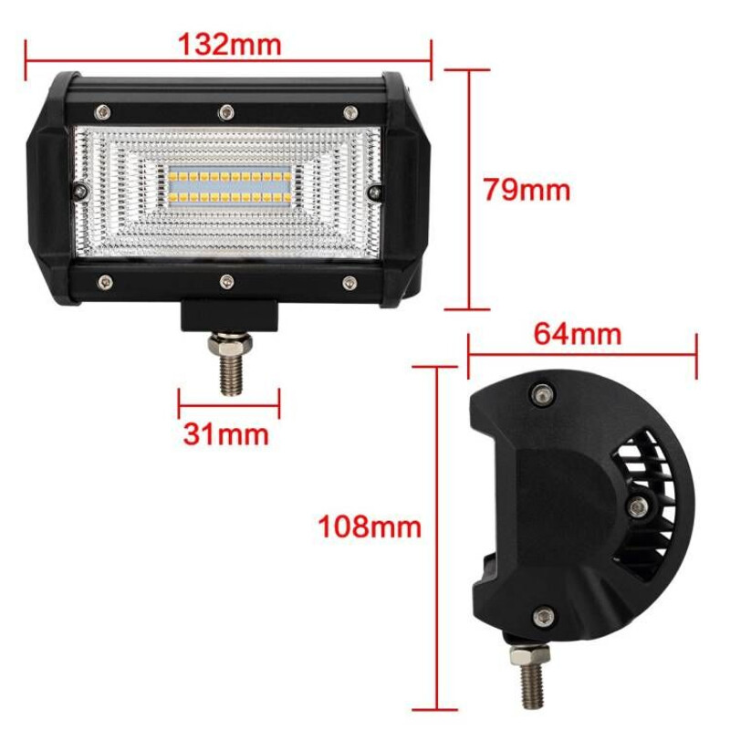 Sis lambası 24led dual color 72W takım / LASS282