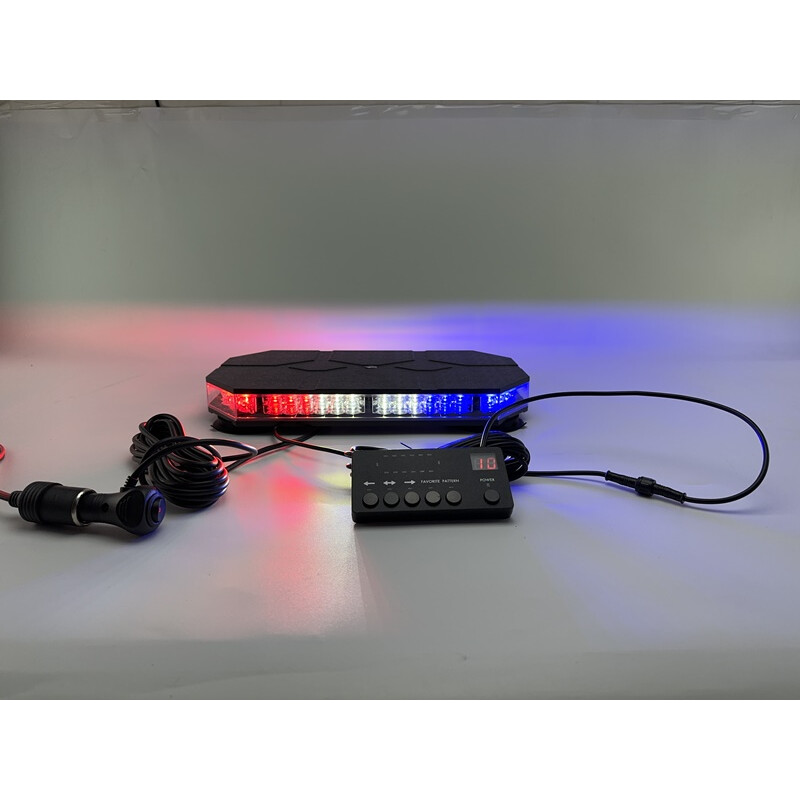 38 Fonksiyonlu Tepe Lambası Kırmızı-Mavi-Beyaz 12-24v / LAIK539