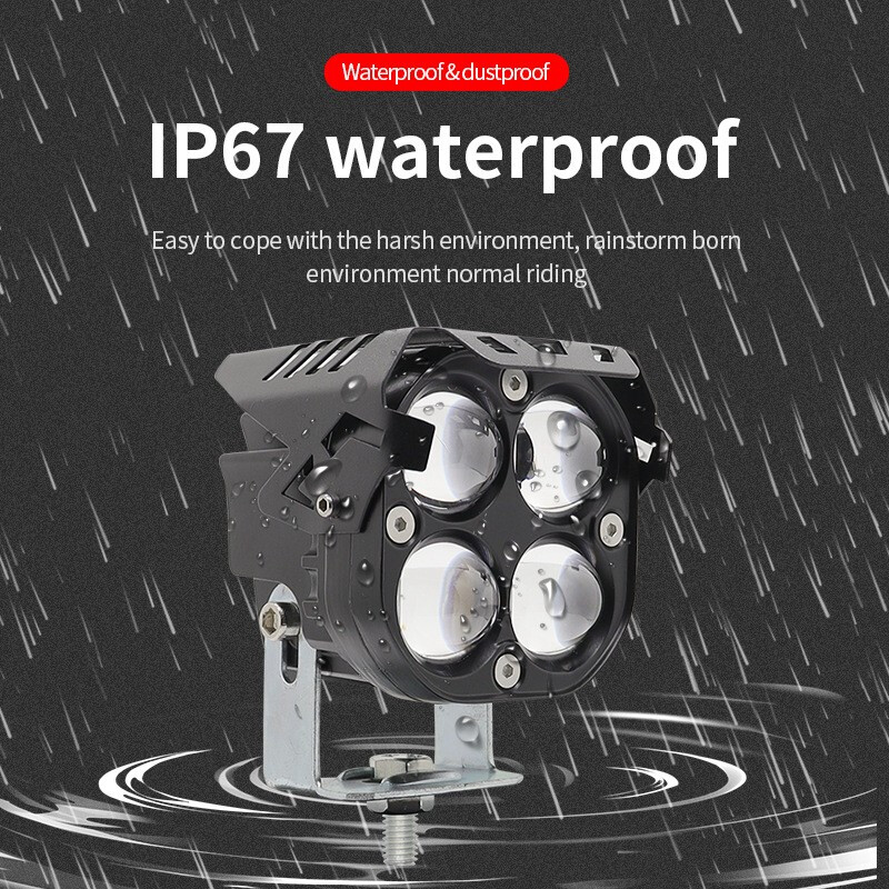 Offroad Sis lambası Mavi Gündüz Ledli Çakarsız 7.8 x 7.8 x 7.1 cm set 12-60v / LASS366