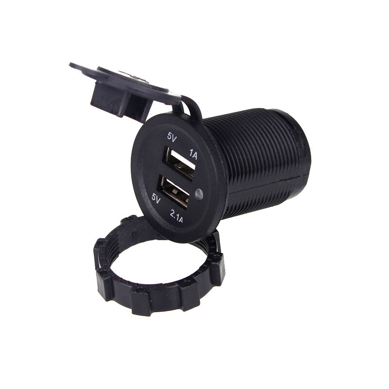 Universal çift usb`li soket 12-24V / ICCA102