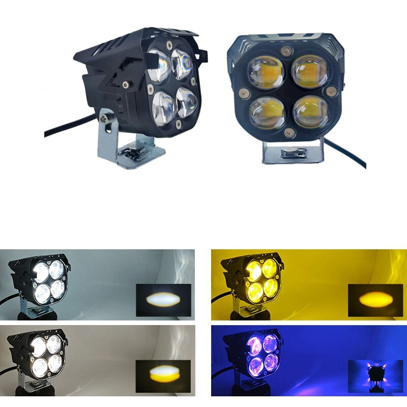 Offroad Sis lambası Mavi Gündüz Ledli Çakarsız 7.8 x 7.8 x 7.1 cm set 12-60v / LASS366