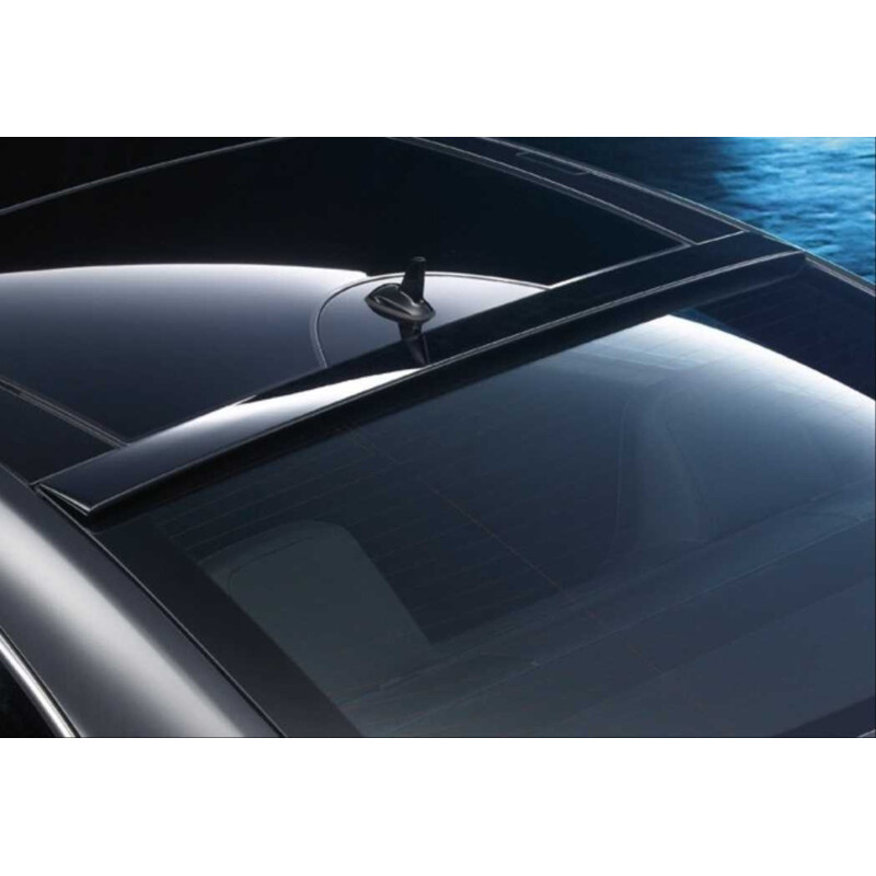 Mercedes W204 2007-2014 C Serisi İçin Uyumlu Cam Üstü Spoiler - Piano Black (Parlak Siyah)
