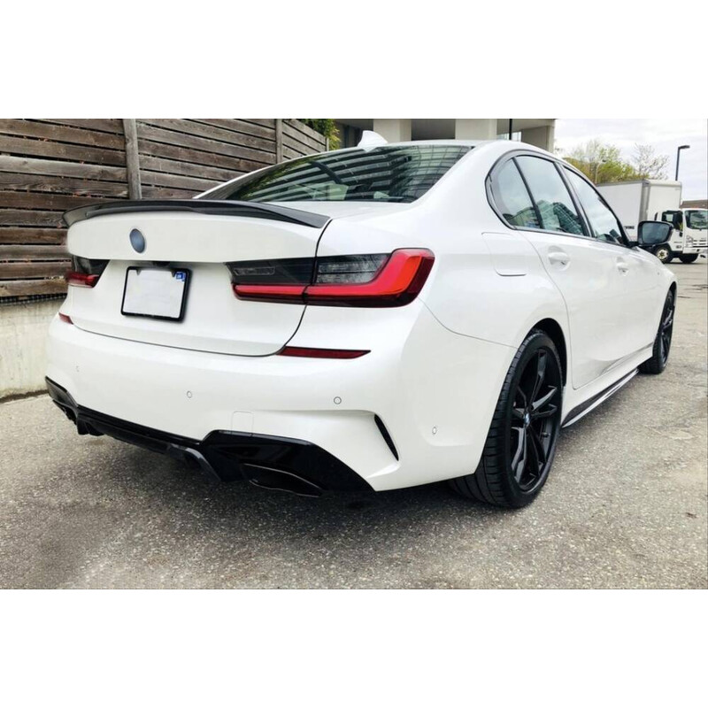 3 SERISI G20 2019+ IÇIN UYUMLU DIFÜZÖR 3.40i VE SIYAH EGZOZ SETI ( M-Sport)