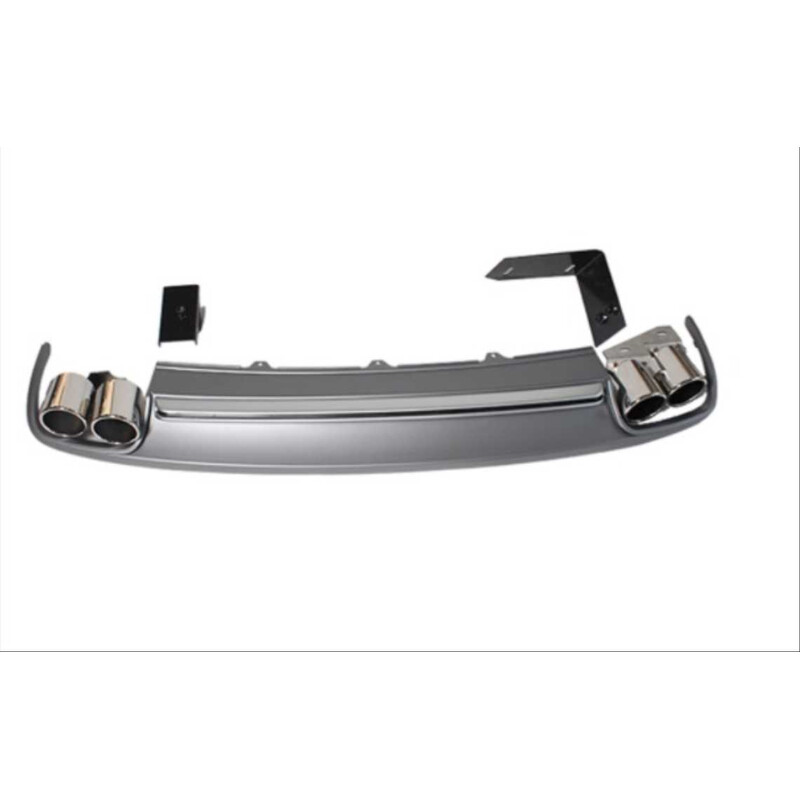 Audi A4 2008-2012 İçin Uyumlu S4 Difüzör ve Egzoz Seti