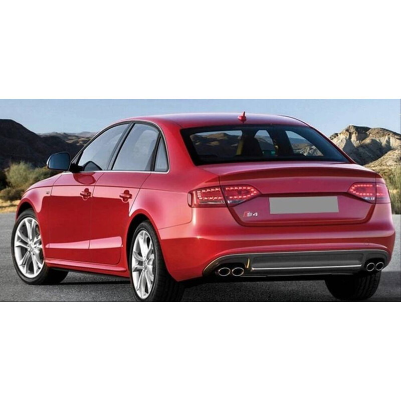 Audi A4 2008-2012 İçin Uyumlu S4 Difüzör ve Egzoz Seti