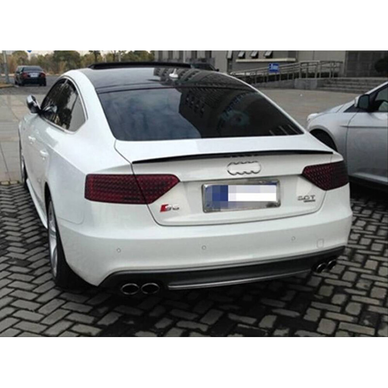 Audi A5 2009-2016 İçin Uyumlu Spoiler - Piano Black (Parlak Siyah)