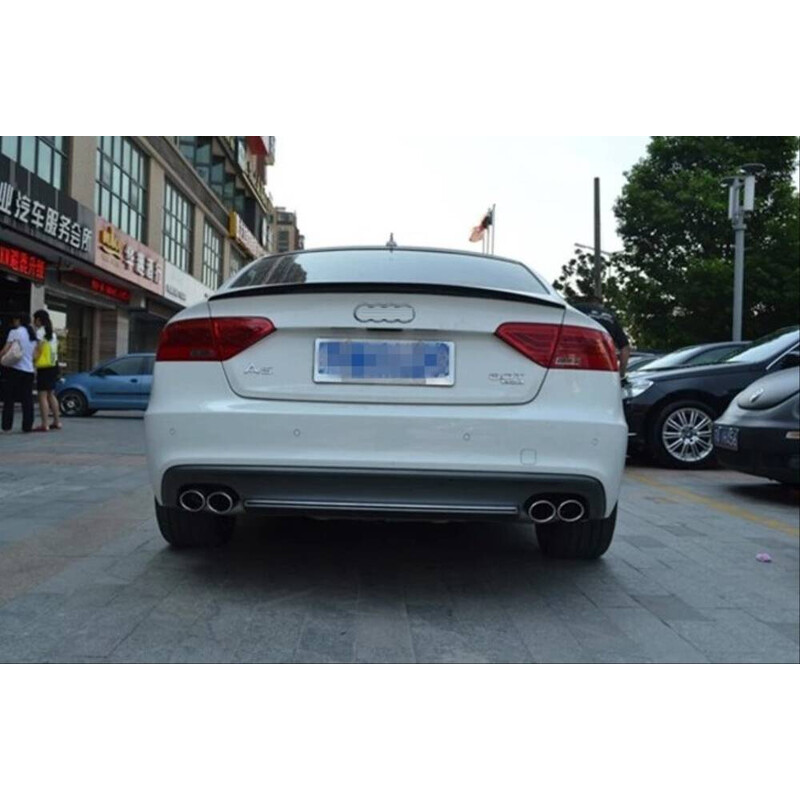 Audi A5 2009-2016 İçin Uyumlu Spoiler - Piano Black (Parlak Siyah)