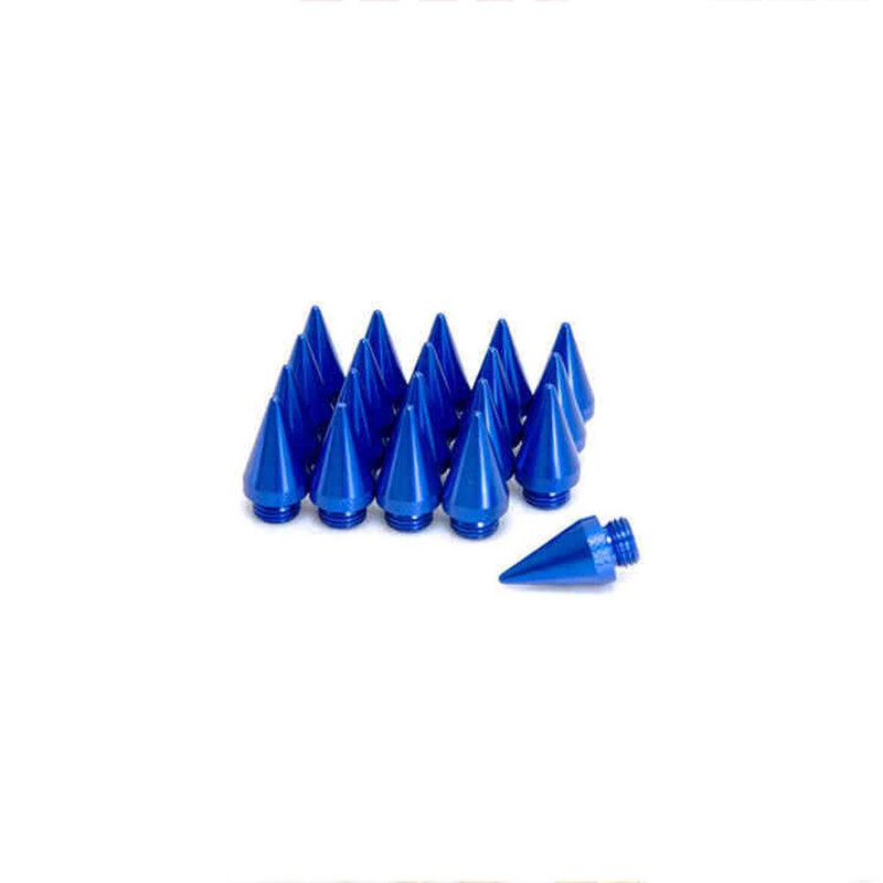 Alüminyum Sivri Bijon Seti 20 Parça Mavi