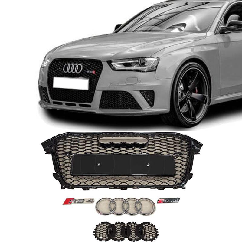 Audi A4 RS4 Ön Panjur 2013-2015 Siyah Çerçeve