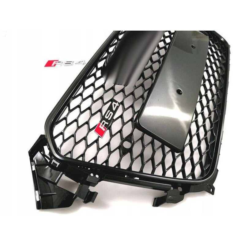 Audi A4 RS4 Ön Panjur 2013-2015 Siyah Çerçeve