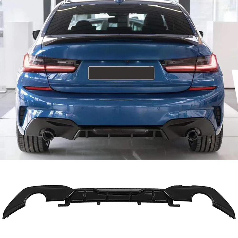 Bmw 3 Serisi M Performans Difüzör M Sport Model Piano Black 2019 Sonrası