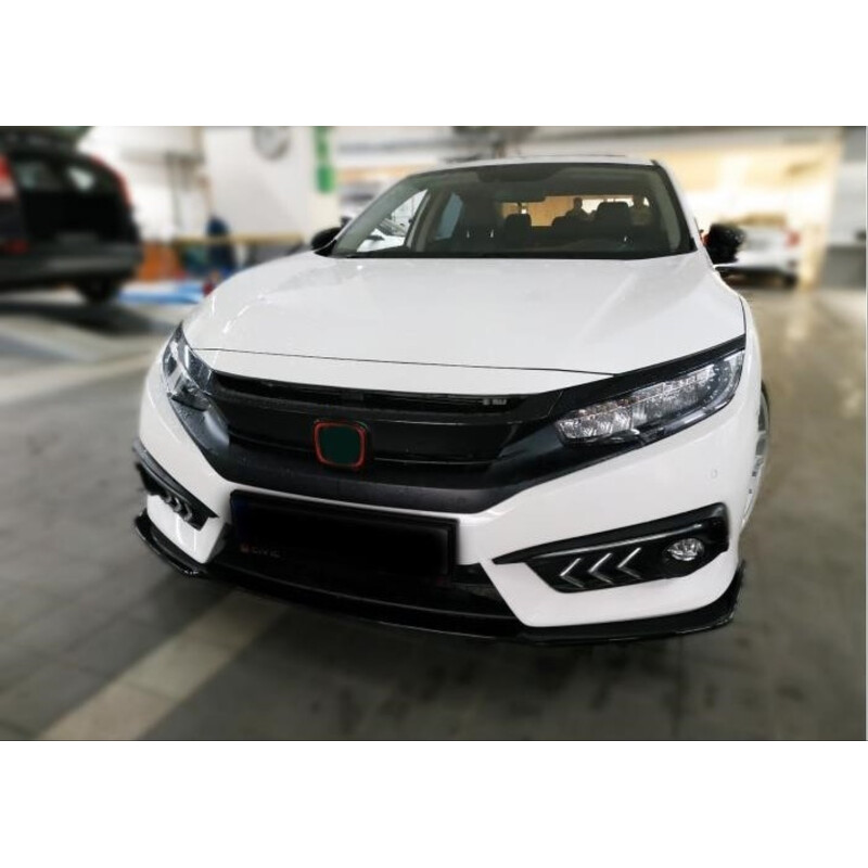 Honda Civic Fc5 2016-2020 İçin Uyumlu Ön Lip Dizayn B (Tek Parça)