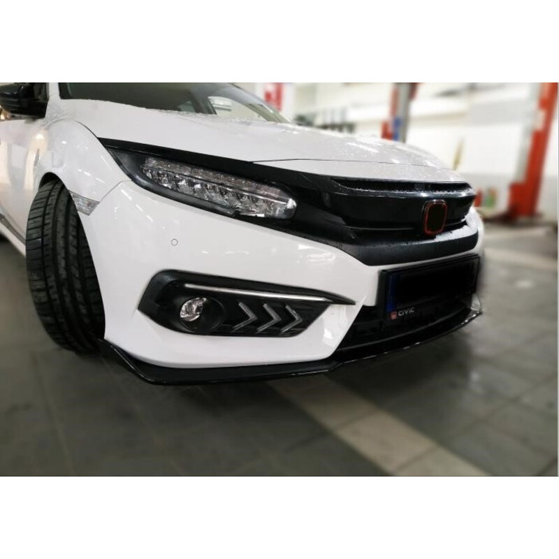 Honda Civic Fc5 2016-2020 İçin Uyumlu Ön Lip Dizayn B (Tek Parça)