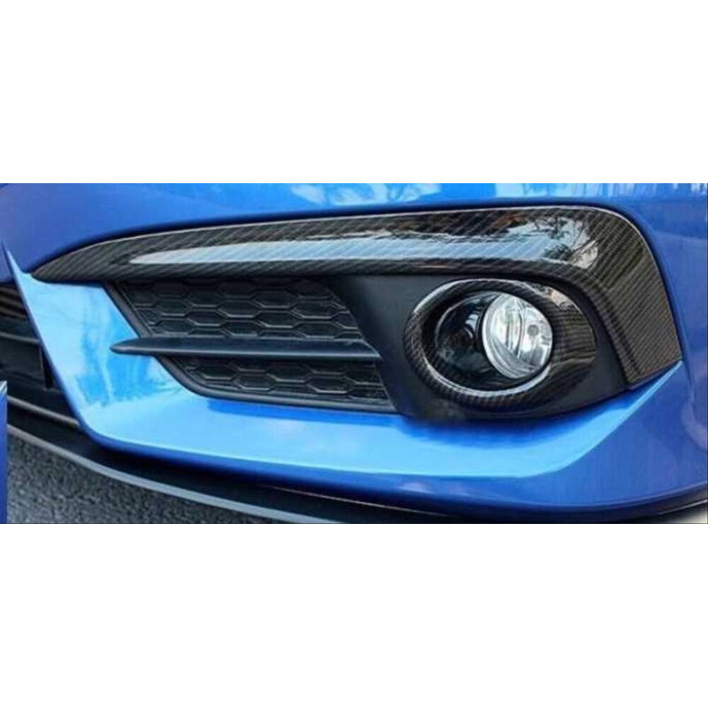 Honda Civic Fc5 2016-2020 İçin Uyumlu Ön Sis Kaş - Halka Kaplama Karbon