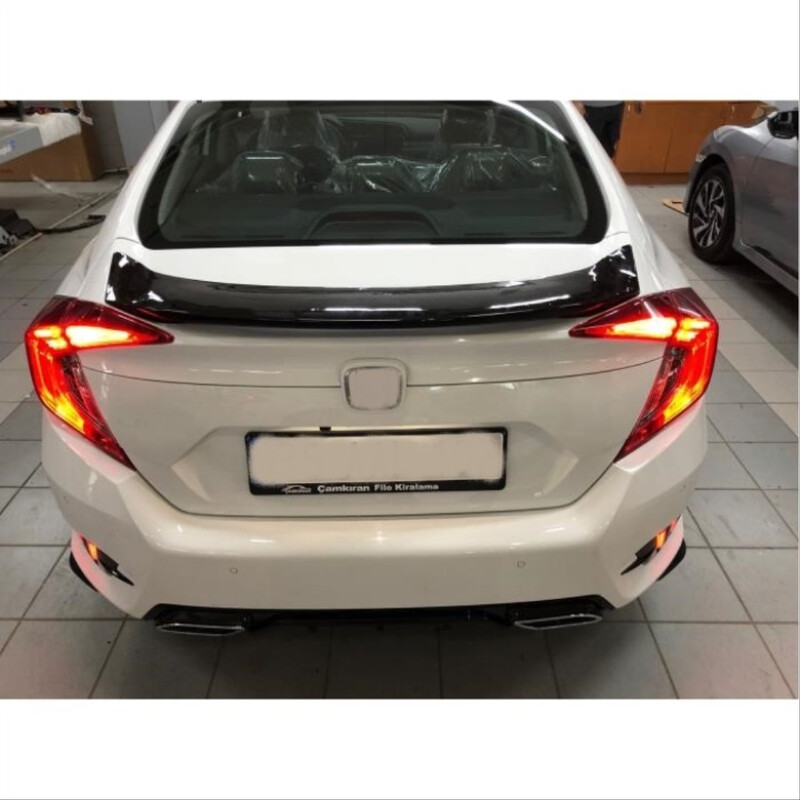 Honda Civic Fc5 2016-2020 İçin Uyumlu Oval Spoiler (Boyasız)