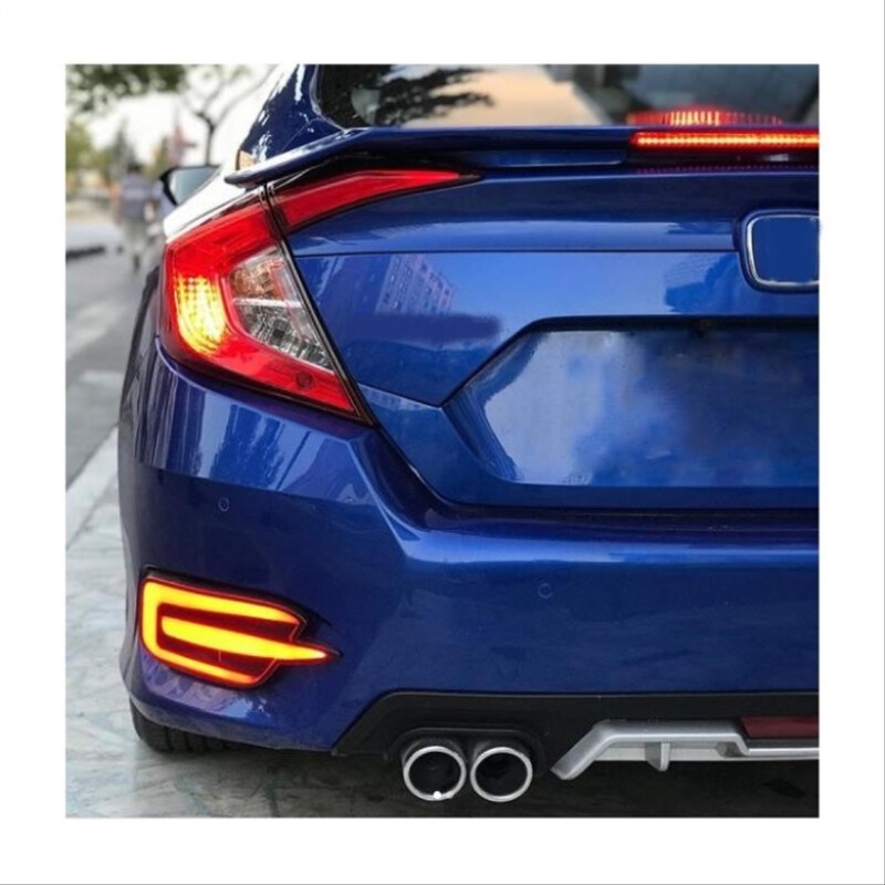 Honda Civic Fc5 2016-2020 İçin Uyumlu Turbo Sı Spoiler Işıklı (Boyasız)