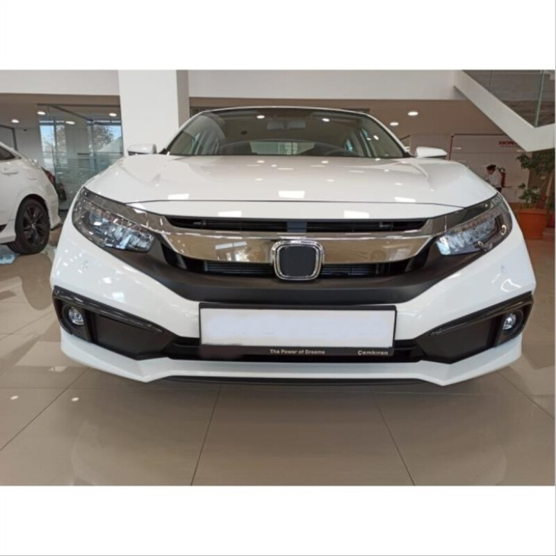 Honda Civic Fc5 2019-2021 İçin Uyumlu Ön Sis Kaşı Kaplaması Karbon (Makyajlı Kasa)