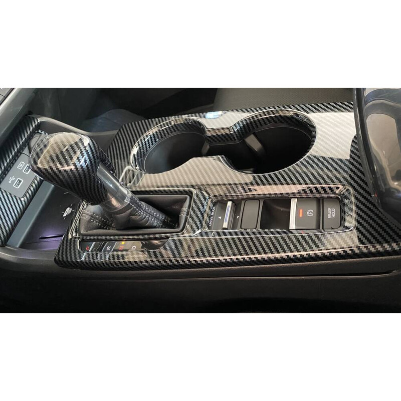 Honda Civic FE1 2022 İçin Uyumlu Vites Konsol Kaplama - Karbon